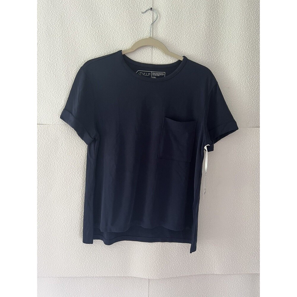 Women’s NWT  Stylus Cuff Sleeve Pocket T-Size XS Navy Platoon
